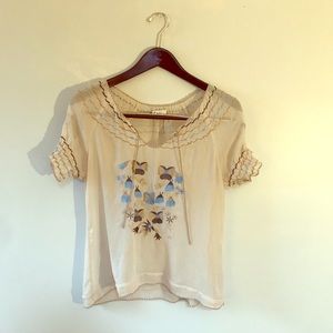 Sheer bohemian blouse